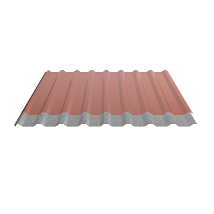Trapezblech 20/1100 | Dach | Anti-Tropf 1000 g/m² | Aktionsblech | Stahl 0,75 mm | 25 µm Polyester | 8004 - Kupferbraun #5