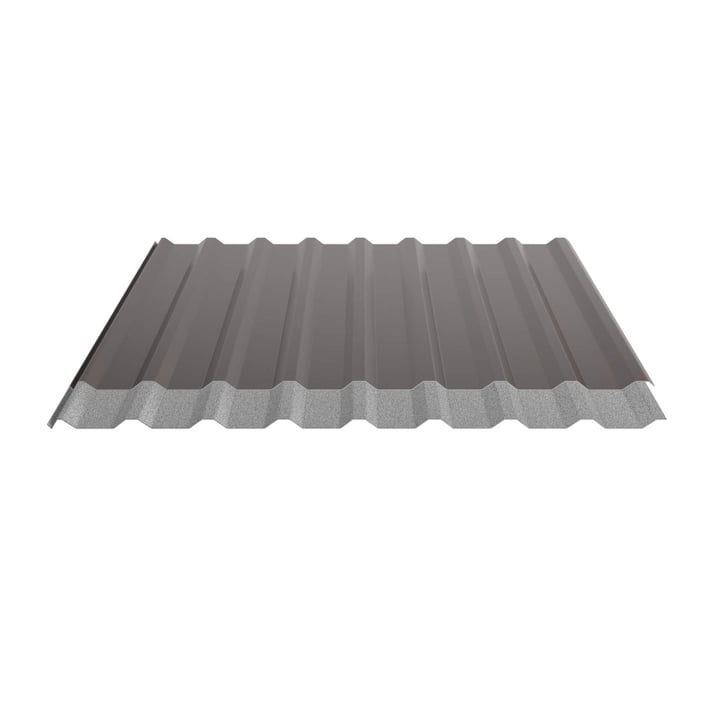 Trapezblech 20/1100 | Dach | Anti-Tropf 1000 g/m² | Sonderposten | Stahl 0,40 mm | 25 µm Polyester | 8014 - Sepiabraun #5