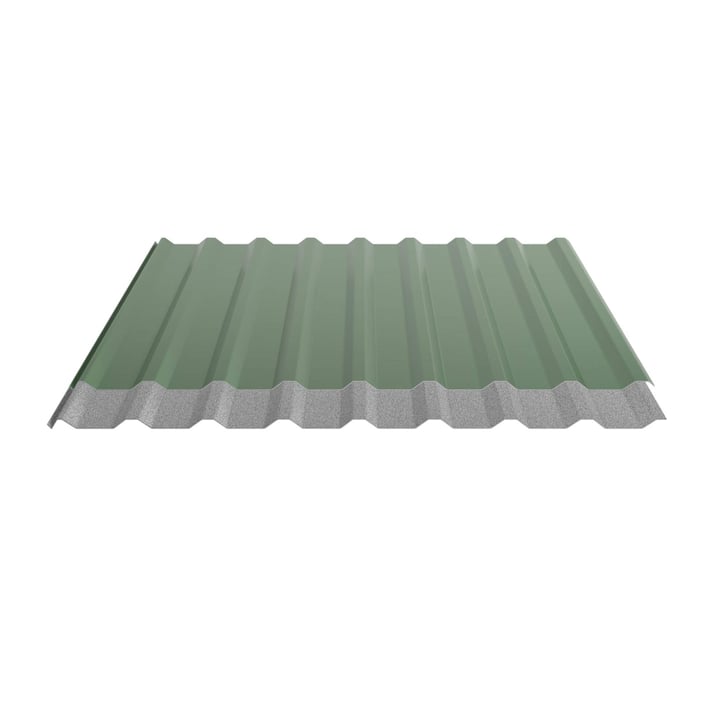 Trapezblech 20/1100 | Dach | Anti-Tropf 1000 g/m² | Stahl 0,50 mm | 25 µm Polyester | 6002 - Laubgrün #4