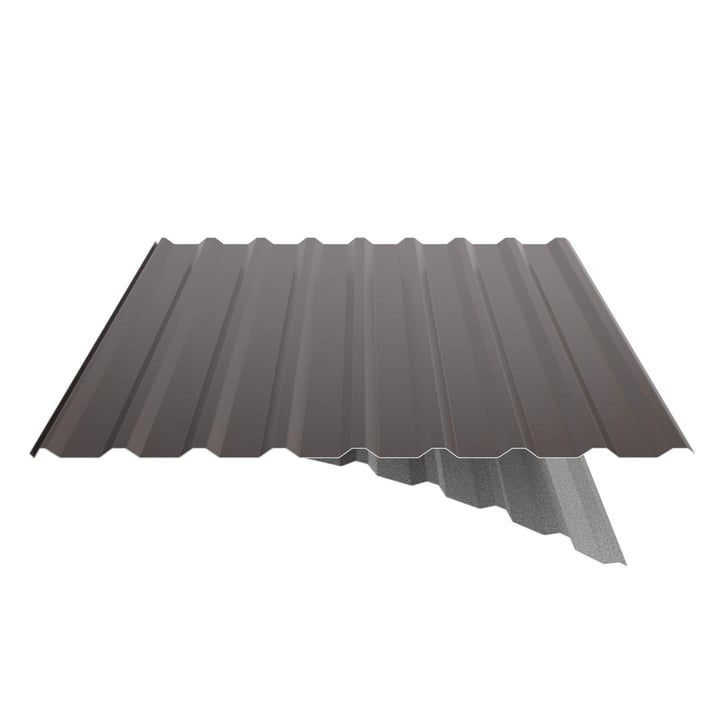 Trapezblech 20/1100 | Dach | Anti-Tropf 1000 g/m² | Stahl 0,50 mm | 25 µm Polyester | 8014 - Sepiabraun #5