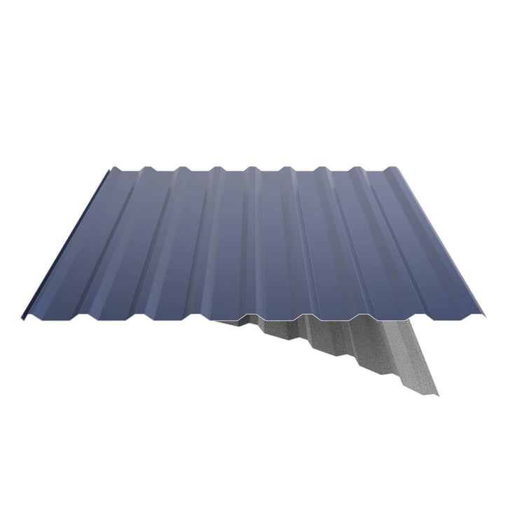Trapezblech 20/1100 | Dach | Anti-Tropf 2400 g/m² | Stahl 0,50 mm | 25 µm Polyester | 5010 - Enzianblau #5