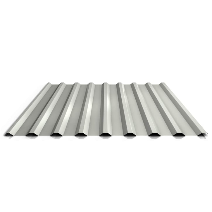 Trapezblech 20/1100 | Dach | Anti-Tropf 2400 g/m² | Stahl 0,63 mm | 25 µm Polyester | 9002 - Grauweiß #1