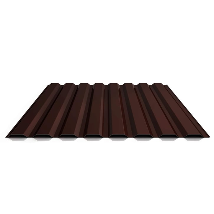Trapezblech 20/1100 | Wand | Stahl 0,50 mm | 60 µm TTHD | 8017 - Schokoladenbraun #1