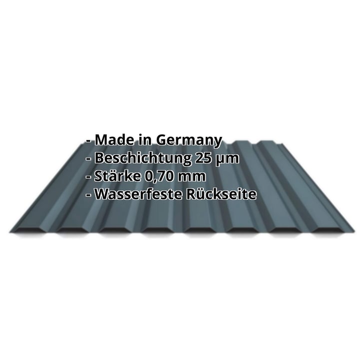 Trapezblech 20/1100 | Wand | Aluminium 0,70 mm | 25 µm Polyester | 7016 - Anthrazitgrau #2