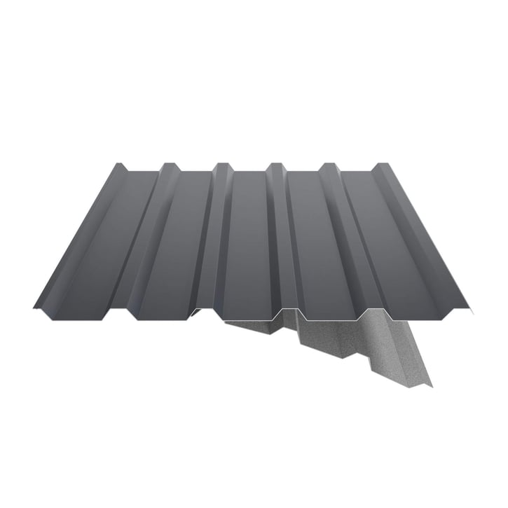Trapezblech 35/207 | Dach | Anti-Tropf 1000 g/m² | Aktionsblech | Stahl 0,50 mm | 25 µm Polyester | 7016 - Anthrazitgrau #5