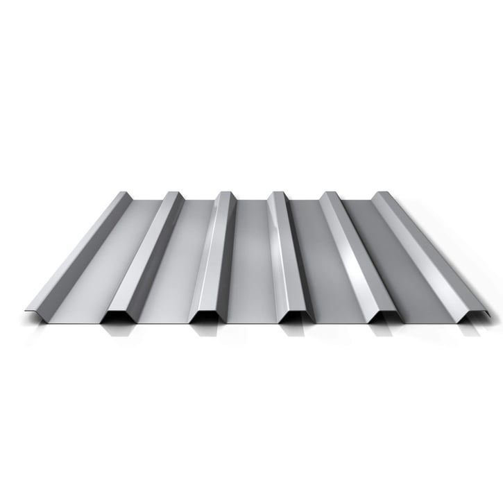 Trapezblech 35/207 | Dach | Anti-Tropf 1000 g/m² | Aktionsblech | Stahl 0,75 mm | 25 µm Polyester | 9006 - Weißaluminium #1
