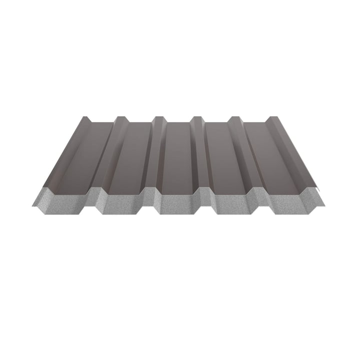 Trapezblech 35/207 | Dach | Anti-Tropf 1000 g/m² | Sonderposten | Stahl 0,40 mm | 25 µm Polyester | 8014 - Sepiabraun #5