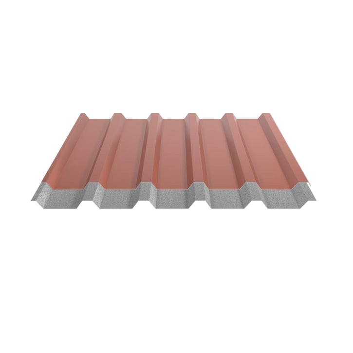 Trapezblech 35/207 | Dach | Anti-Tropf 1000 g/m² | Sonderposten | Stahl 0,40 mm | 25 µm Polyester | 8004 - Kupferbraun #4