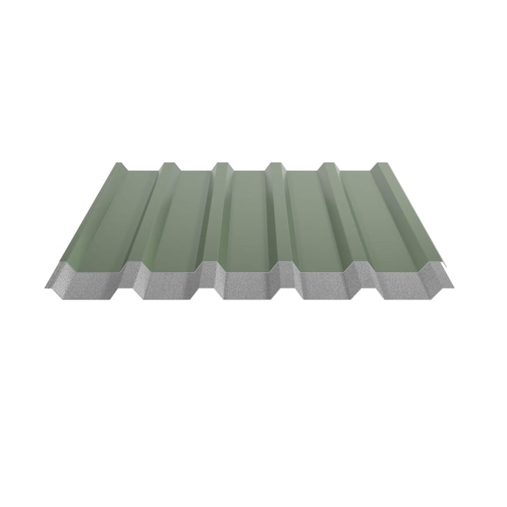 Trapezblech 35/207 | Dach | Anti-Tropf 1000 g/m² | Stahl 0,50 mm | 25 µm Polyester | 6011 - Resedagrün #4