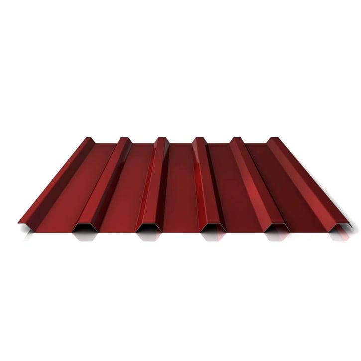 Trapezblech 35/207 | Dach | Anti-Tropf 1000 g/m² | Stahl 0,50 mm | 80 µm Shimoco | 3009 - Oxidrot #1