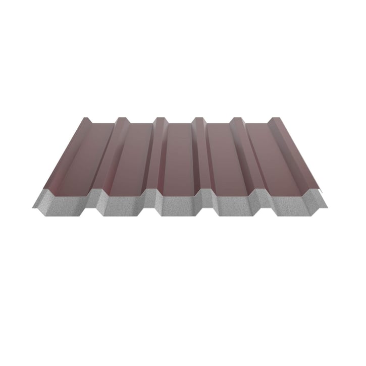 Trapezblech 35/207 | Dach | Anti-Tropf 1000 g/m² | Stahl 0,50 mm | 80 µm Shimoco | 3009 - Oxidrot #4