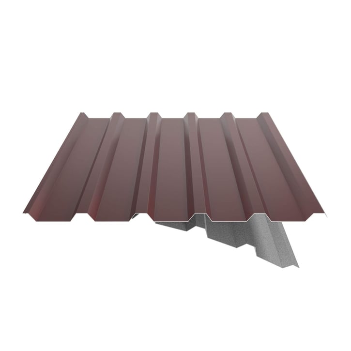 Trapezblech 35/207 | Dach | Anti-Tropf 1000 g/m² | Stahl 0,50 mm | 80 µm Shimoco | 3009 - Oxidrot #5