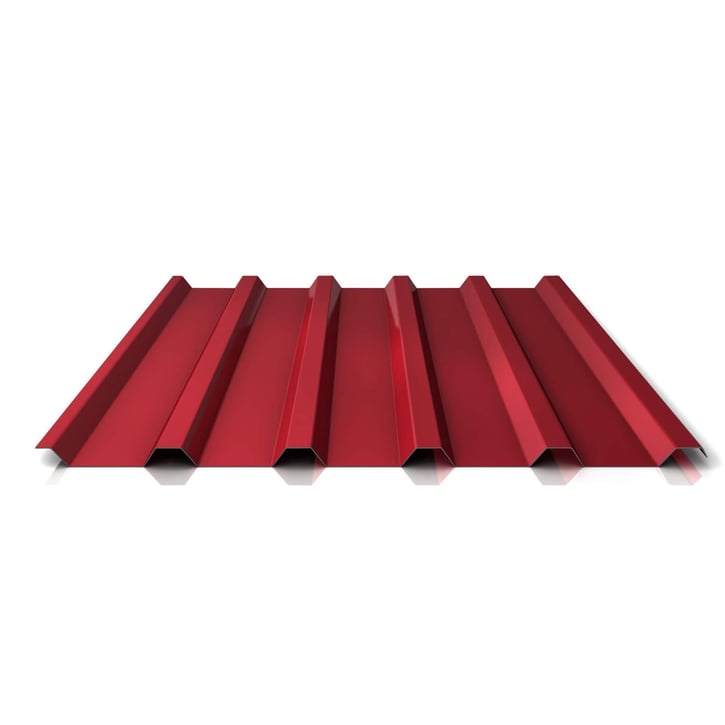 Trapezblech 35/207 | Dach | Anti-Tropf 2400 g/m² | Stahl 0,50 mm | 25 µm Polyester | 3005 - Weinrot #1