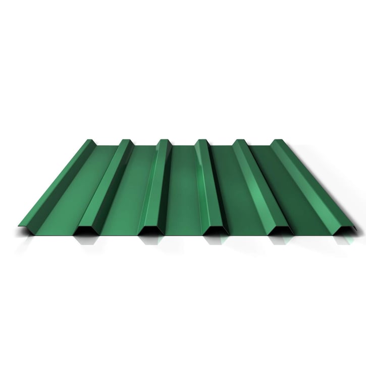 Trapezblech 35/207 | Dach | Anti-Tropf 2400 g/m² | Stahl 0,50 mm | 25 µm Polyester | 6002 - Laubgrün #1