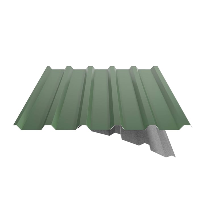 Trapezblech 35/207 | Dach | Anti-Tropf 2400 g/m² | Stahl 0,50 mm | 25 µm Polyester | 6002 - Laubgrün #5
