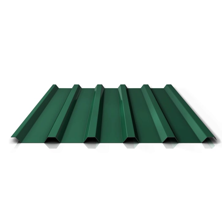 Trapezblech 35/207 | Dach | Anti-Tropf 2400 g/m² | Stahl 0,50 mm | 60 µm TTHD | 6005 - Moosgrün #1