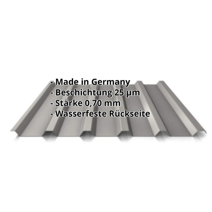 Trapezblech 35/207 | Dach | Aluminium 0,70 mm | 25 µm Polyester | 9007 - Graualuminium #2