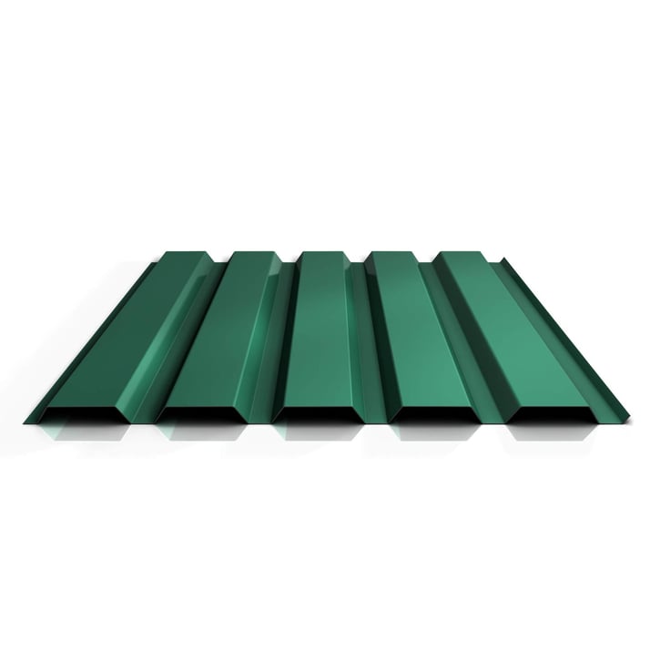 Trapezblech 35/207 | Wand | Stahl 0,75 mm | 25 µm Polyester | 6020 - Chromoxidgrün #1
