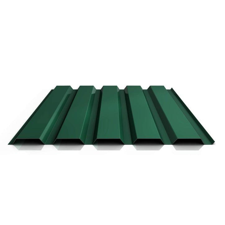 Trapezblech 35/207 | Wand | Aluminium 0,70 mm | 25 µm Polyester | 6005 - Moosgrün #1