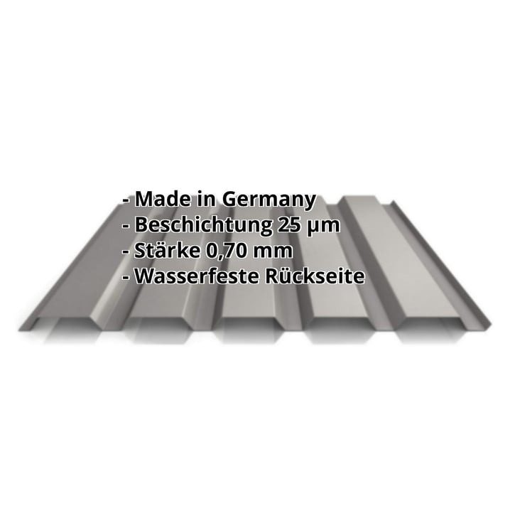 Trapezblech 35/207 | Wand | Aluminium 0,70 mm | 25 µm Polyester | 9007 - Graualuminium #2
