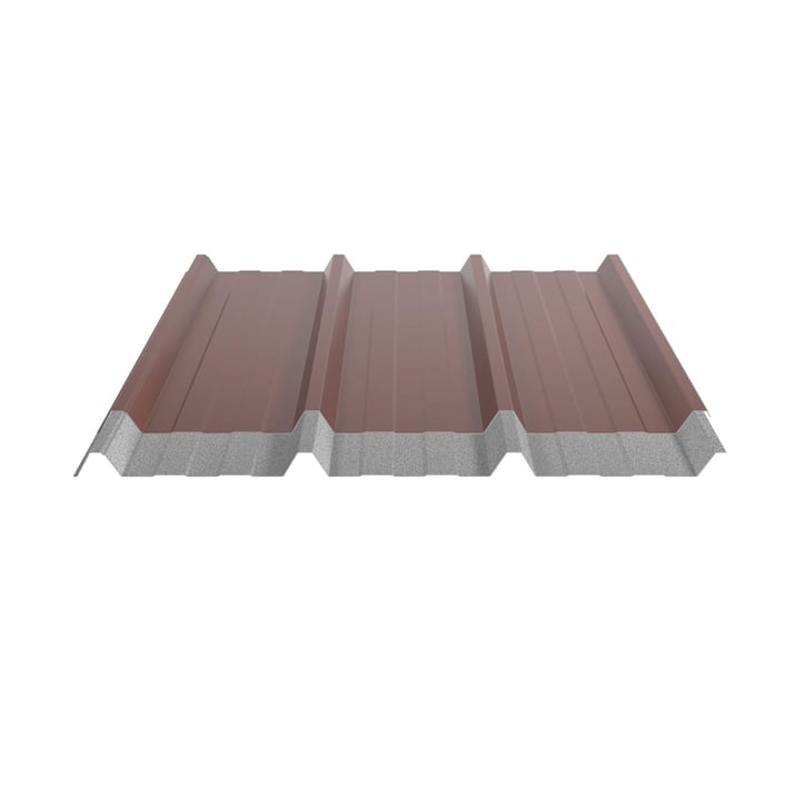 Trapezblech 45/333 | Dach | Anti-Tropf 1000 g/m² | Sonderposten | Stahl 0,40 mm | 25 µm Polyester | 8012 - Rotbraun #4