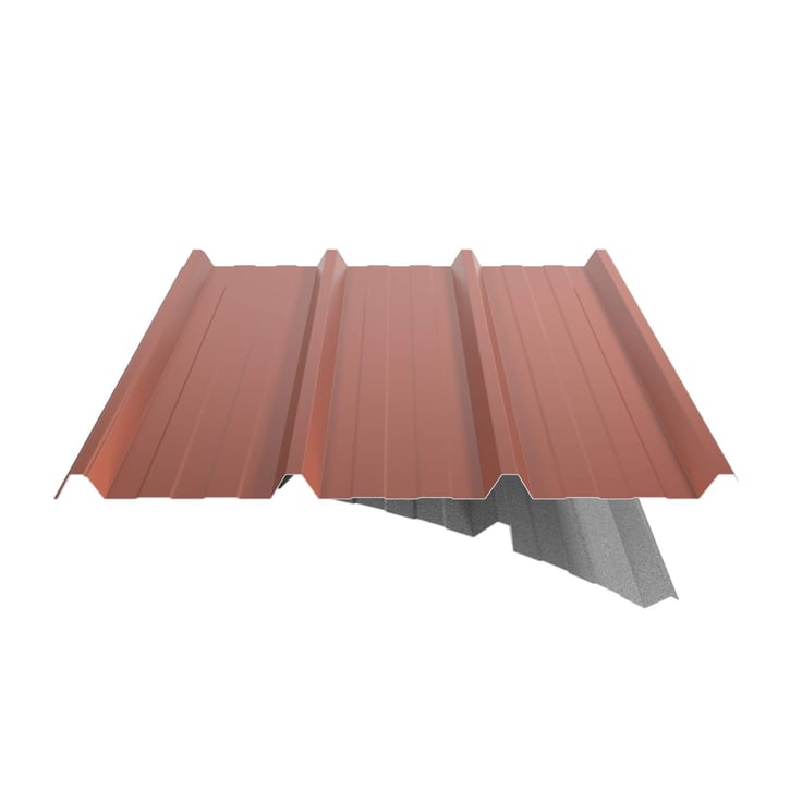 Trapezblech 45/333 | Dach | Anti-Tropf 1000 g/m² | Sonderposten | Stahl 0,40 mm | 25 µm Polyester | 8004 - Kupferbraun #5