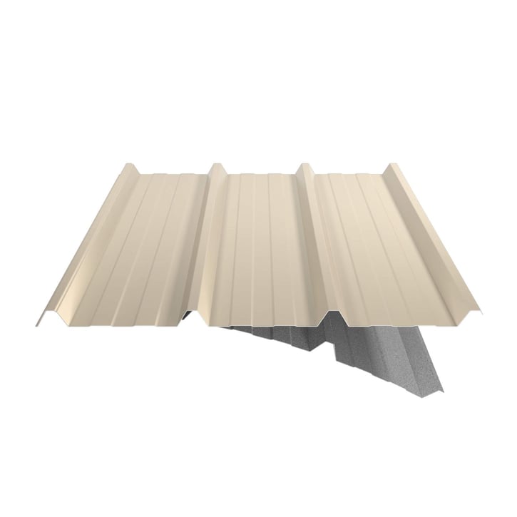 Trapezblech 45/333 | Dach | Anti-Tropf 1000 g/m² | Stahl 0,50 mm | 25 µm Polyester | 1015 - Hellelfenbein #5