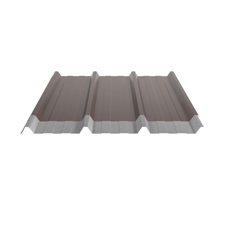 Trapezblech 45/333 | Dach | Anti-Tropf 1000 g/m² | Stahl 0,50 mm | 25 µm Polyester | 8011 - Nussbraun #4