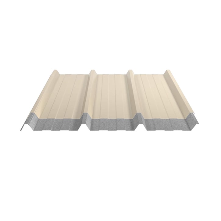 Trapezblech 45/333 | Dach | Anti-Tropf 1000 g/m² | Stahl 0,63 mm | 25 µm Polyester | 1015 - Hellelfenbein #4