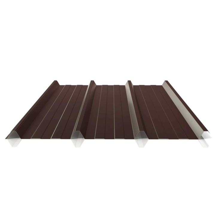 Trapezblech 45/333 | Dach | Anti-Tropf 1000 g/m² | Stahl 0,75 mm | 25 µm Polyester | 8017 - Schokoladenbraun #1