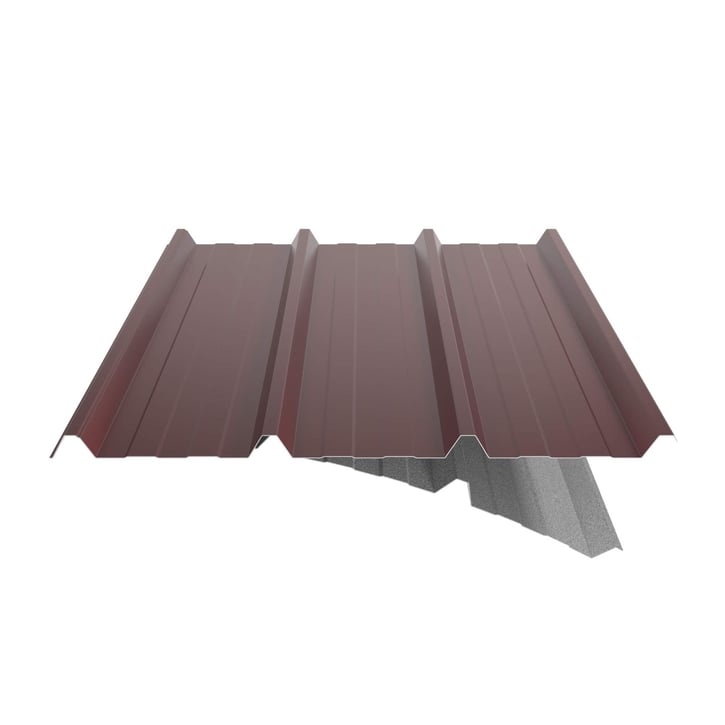 Trapezblech 45/333 | Dach | Anti-Tropf 1000 g/m² | Stahl 0,50 mm | 80 µm Shimoco | 3009 - Oxidrot #5