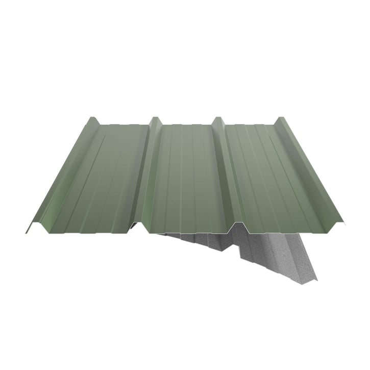 Trapezblech 45/333 | Dach | Anti-Tropf 2400 g/m² | Stahl 0,50 mm | 25 µm Polyester | 6011 - Resedagrün #5