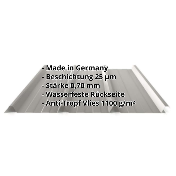 Trapezblech 45/333 | Dach | Anti-Tropf 700 g/m² | Aluminium 0,70 mm | 25 µm Polyester | 9007 - Graualuminium #2
