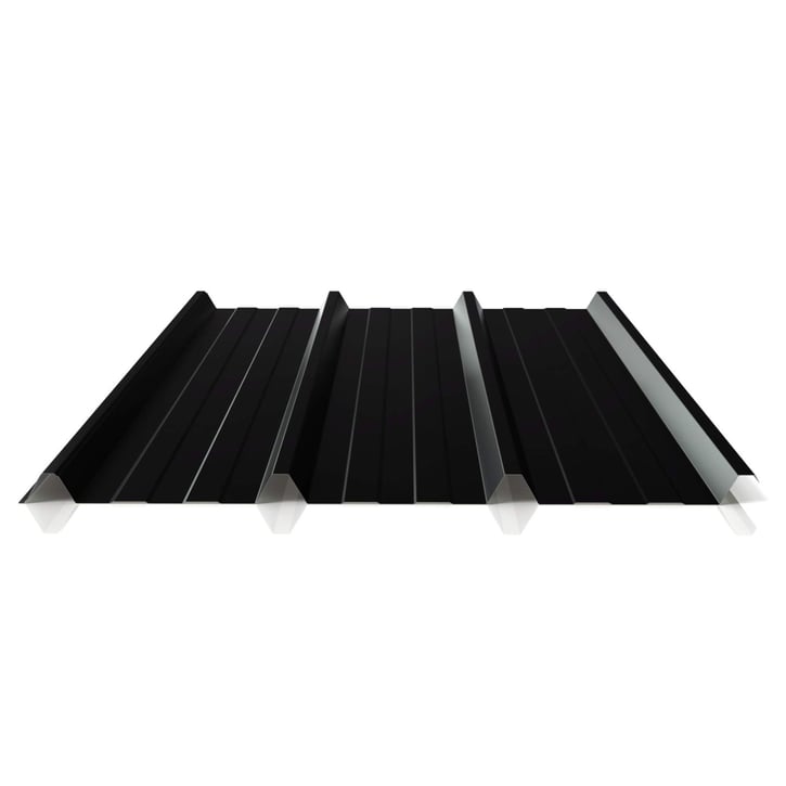 Trapezblech 45/333 | Dach | Stahl 0,50 mm | 80 µm Shimoco | 9005 - Tiefschwarz #1