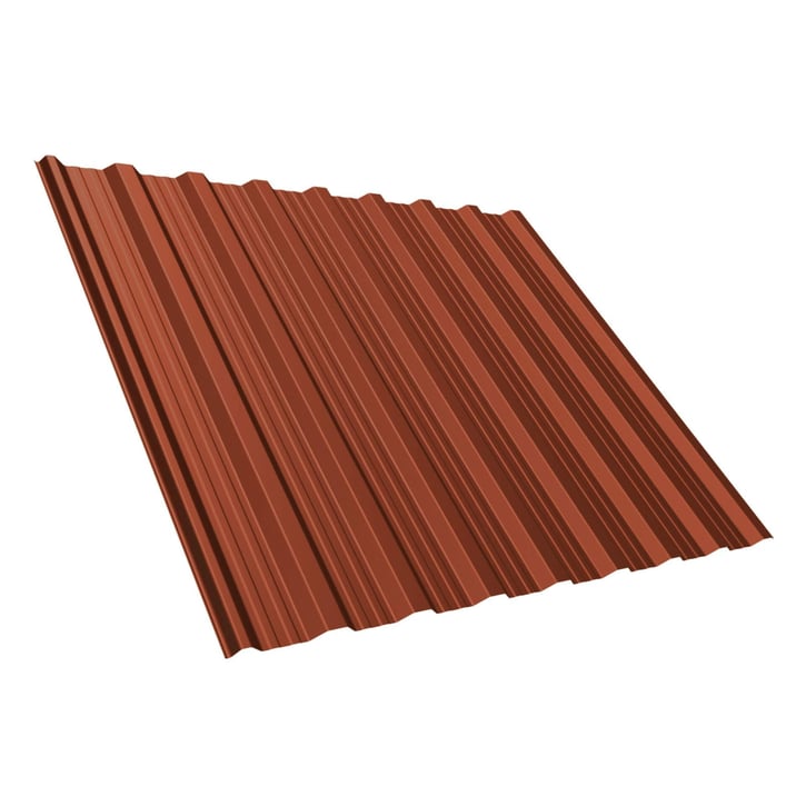 Trapezblech T18DR | Dach | Stahl 0,50 mm | 25 µm Polyester | 8004 - Kupferbraun #1