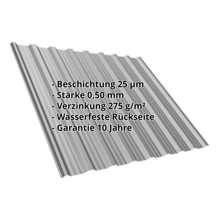 Trapezblech T18DR | Dach | Stahl 0,50 mm | 25 µm Polyester | 9007 - Graualuminium #2