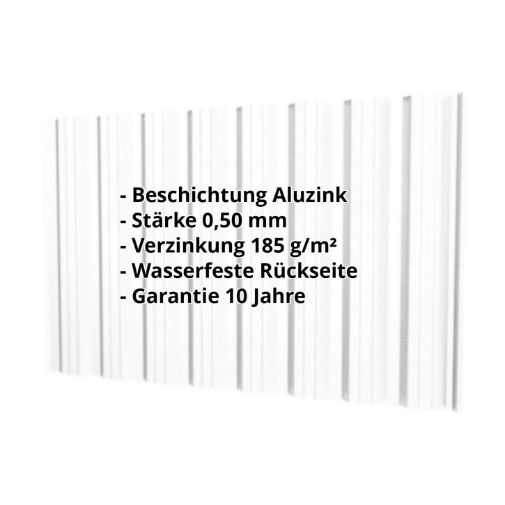 Trapezblech T18DR | Wand | Stahl 0,50 mm | Aluzink | Blank Aluminium #2