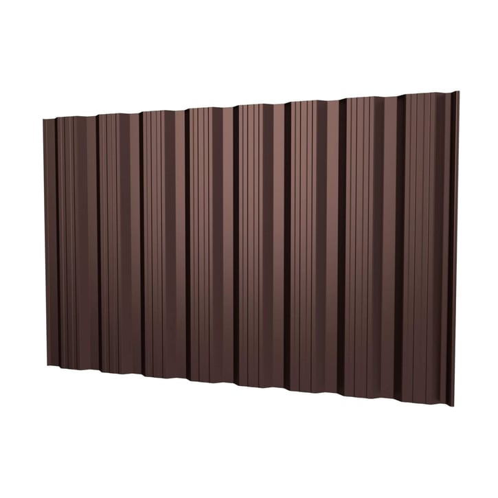 Trapezblech T18DR | Wand | Stahl 0,50 mm | 50 µm PURLAK® | 8017 - Schokoladenbraun #1