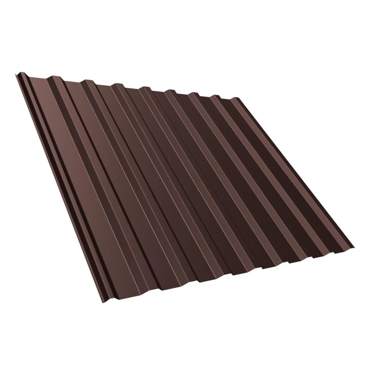 Trapezblech T20M | Dach | Anti-Tropf 700 g/m² | Stahl 0,50 mm | 50 µm PURMAT® | 8017 - Schokoladenbraun #1