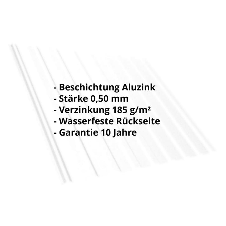 Trapezblech T20M | Dach | Stahl 0,50 mm | Aluzink | Blank Aluminium #2