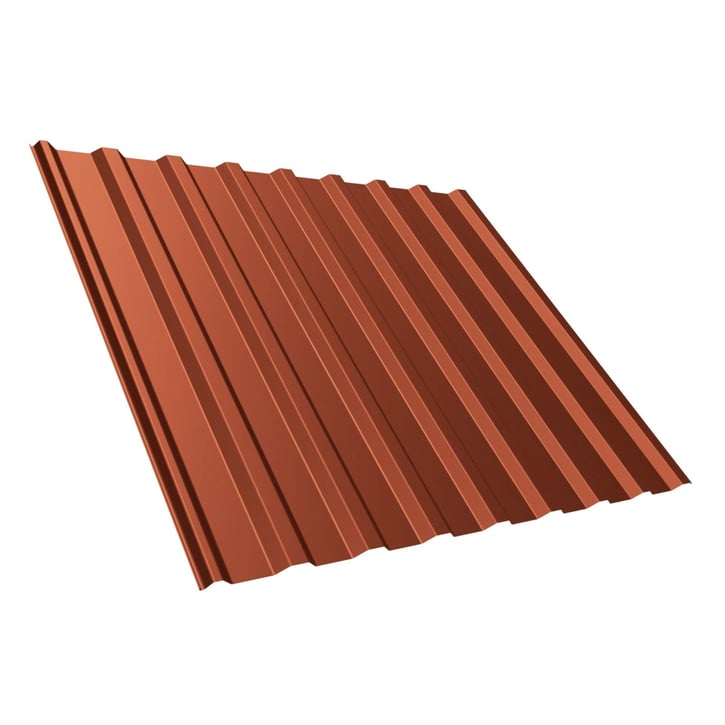 Trapezblech T20M | Dach | Stahl 0,75 mm | 25 µm Polyester | 8004 - Kupferbraun #1