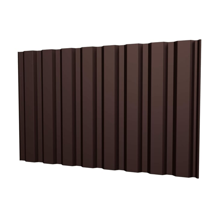 Trapezblech T20M | Wand | Stahl 0,40 mm | 25 µm Polyester | 8017 - Schokoladenbraun #1