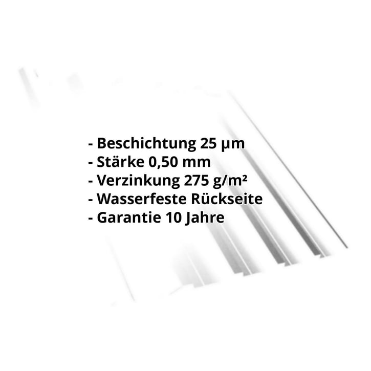 Trapezblech T35DR | Dach | Stahl 0,50 mm | 25 µm Polyester | 9010 - Reinweiß #2