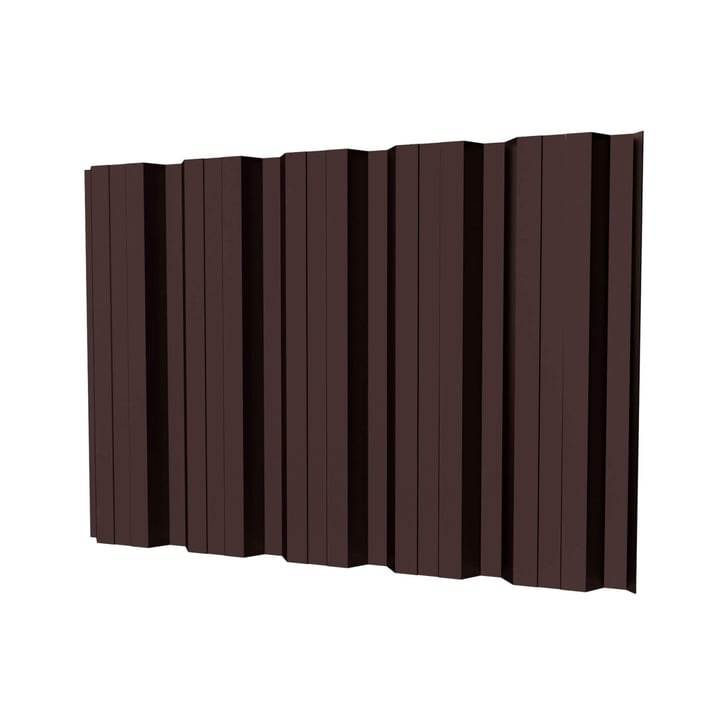 Trapezblech T35DR | Wand | Stahl 0,50 mm | 35 µm Mattpolyester | 8017 - Schokoladenbraun #1