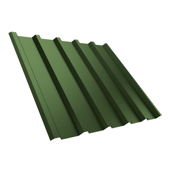 Trapezblech T35MD | Dach | Stahl 0,50 mm | 25 µm Polyester | 6011 - Resedagrün #1