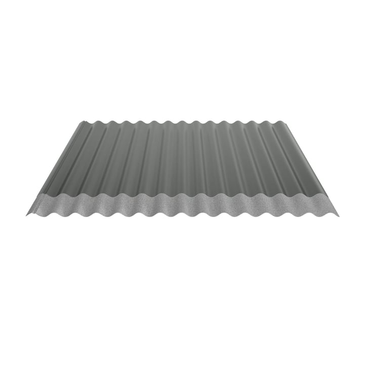 Wellblech 18/1064 | Dach | Anti-Tropf 1000 g/m² | Sonderposten | Stahl 0,40 mm | 25 µm Polyester | 6020 - Chromoxidgrün #5
