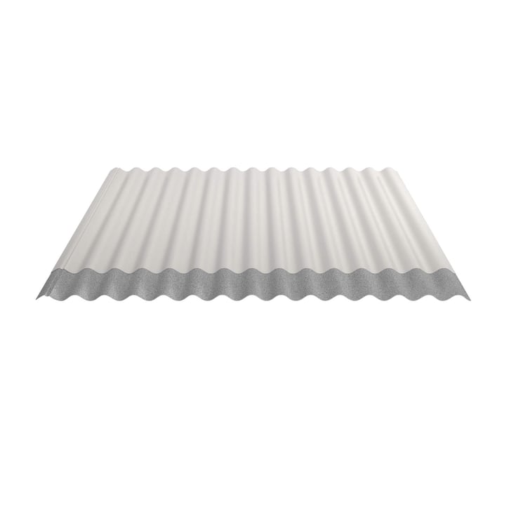 Wellblech 18/1064 | Dach | Anti-Tropf 1000 g/m² | Stahl 0,50 mm | 25 µm Polyester | 9010 - Reinweiß #4