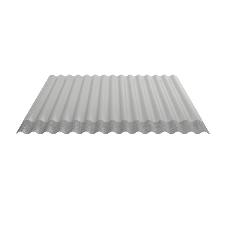Wellblech 18/1064 | Dach | Anti-Tropf 1000 g/m² | Stahl 0,50 mm | 25 µm Polyester | 9006 - Weißaluminium #4