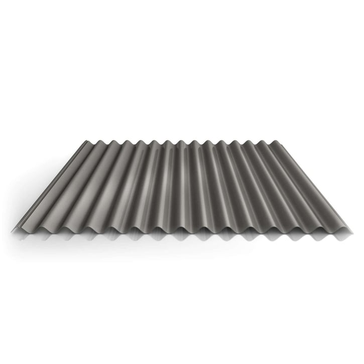 Wellblech 18/1064 | Dach | Anti-Tropf 1000 g/m² | Stahl 0,50 mm | 25 µm Polyester | 9007 - Graualuminium #1
