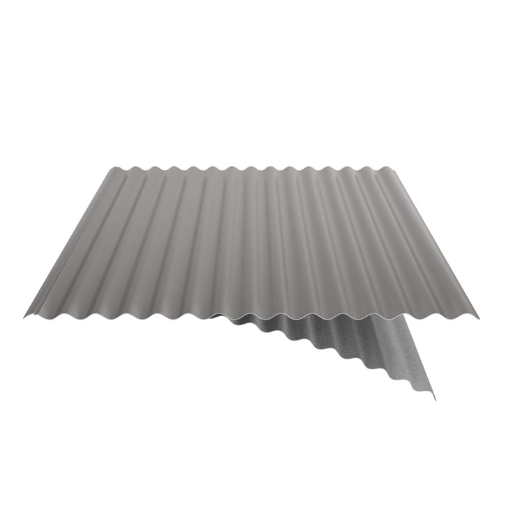 Wellblech 18/1064 | Dach | Anti-Tropf 1000 g/m² | Stahl 0,50 mm | 25 µm Polyester | 9007 - Graualuminium #5